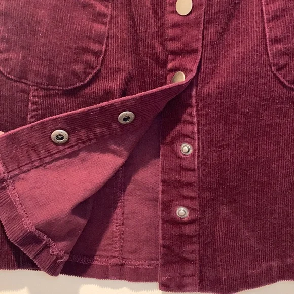 Never Worn Brandy Melville corduroy burgundy skirt - Picture 7 of 7